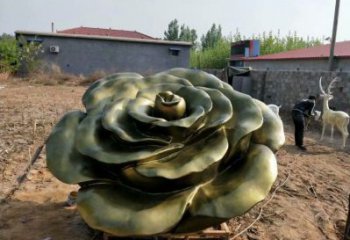 玫瑰花雕塑標(biāo)準(zhǔn)，中式工藝，玻璃鋼玫瑰花雕塑精選