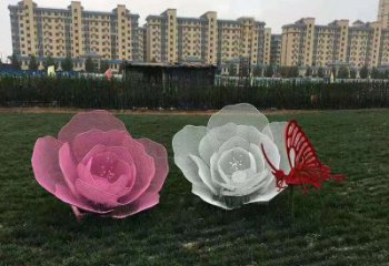 鏤空玫瑰花雕塑精選，廣場系列，鏤空玫瑰花雕塑承接