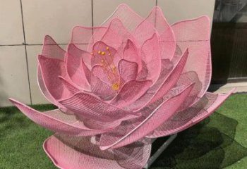 玫瑰花雕塑定做，公園小品，鏤空玫瑰花雕塑廠家制作