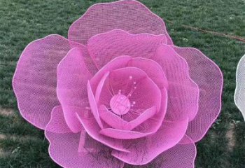 玫瑰花雕塑觀賞型，花園小品，景觀鏤空玫瑰花雕塑精選