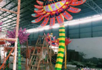 彩繪葵花雕塑通用，花園小品，廣場(chǎng)葵花雕塑優(yōu)價(jià)