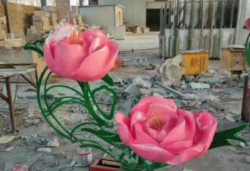 月季雕塑廠家，花園小品，制造月季花朵雕塑優(yōu)價(jià)