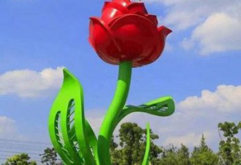 月季雕塑精品，圓雕體系，景區(qū)月季花朵雕塑選定