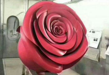 月季雕塑精選，市標(biāo)雕塑，軟裝月季花朵雕塑廠家