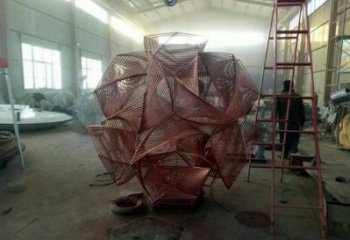 花球雕塑精品，景觀雕塑，不銹鋼花球雕塑生產(chǎn)商