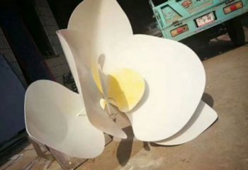 蘭花雕塑生產(chǎn)，景區(qū)案例，彩繪蘭花花朵雕塑優(yōu)選