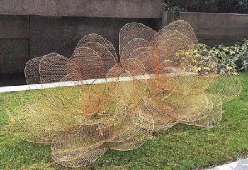 花朵雕塑選用，景區(qū)案例，鏤空花朵雕塑廠家通用