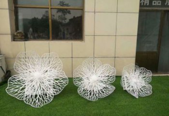 花朵雕塑優(yōu)價，藝術(shù)擺件，鏤空花朵雕塑指用廠家