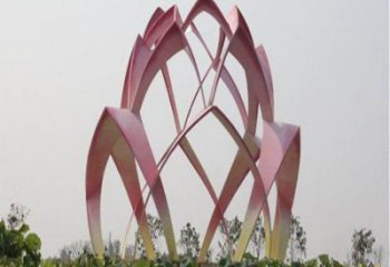 花朵雕塑展品，街頭雕塑，地產(chǎn)郁金香花朵雕塑供需