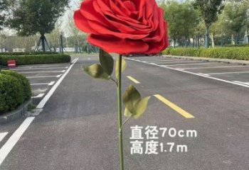 花朵月季雕塑生產(chǎn)，美陳雕塑，景觀月季花朵雕塑優(yōu)選
