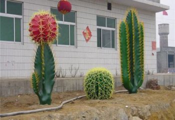 仙人棒雕塑精選，公園雕塑，仿真仙人棒雕塑廠家