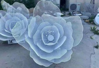 牡丹花雕塑生產，標識雕塑，地產鏤空牡丹花雕塑優(yōu)選