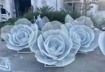 牡丹花雕塑精選，歐式風(fēng)格，門口鏤空牡丹花雕塑選定