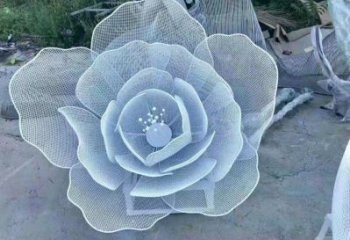 牡丹花雕塑提供，戶外雕塑，鏤空牡丹花雕塑生產(chǎn)廠家