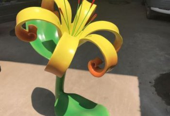 蘭花雕塑供需，美陳雕塑，不銹鋼蘭花雕塑承接