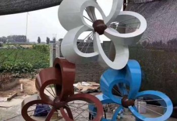 金銀花雕塑生產(chǎn)廠家，廣場系列，不銹鋼金銀花雕塑優(yōu)選