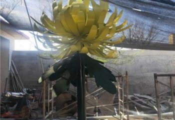 菊花雕塑廠家，景觀概念，不銹鋼菊花雕塑通用