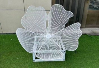 梨花雕塑供應(yīng)，景觀雕塑，美陳鏤空梨花雕塑素材制造