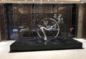 園林梅花雕塑預(yù)定，城區(qū)小品，民俗梅花雕塑制造商