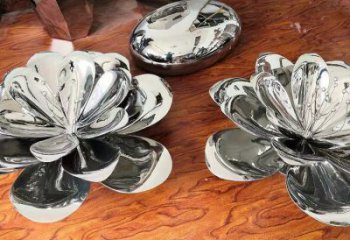 茉莉花雕塑定做，城區(qū)小品，不銹鋼茉莉花雕塑公司