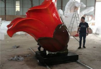 木棉花雕塑供給，中式工藝，景觀木棉花雕塑廠家精品