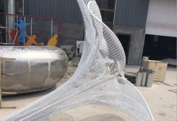 山茶花雕塑展品，公園小品，鏤空山茶花雕塑廠家