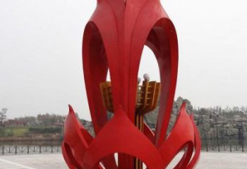 梧桐花雕塑點(diǎn)擊，地標(biāo)擺件，不銹鋼梧桐花雕塑承接