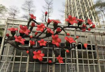 梧桐花雕塑通用，陸地擺件，各類梧桐花雕塑點擊