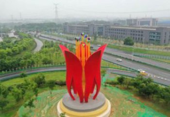 梧桐花雕塑專供，廣場(chǎng)雕塑，不銹鋼梧桐花雕塑標(biāo)準(zhǔn)