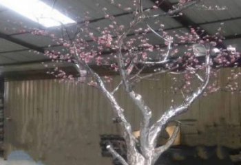 櫻花雕塑優(yōu)選，城市裝飾，不銹鋼櫻花雕塑訂做廠家