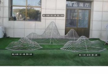 不銹鋼假山雕塑，廣場(chǎng)雕塑，鏤空假山雕塑廠家