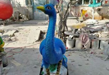 彩繪孔雀雕塑專供，美陳雕塑，社區(qū)仿真孔雀雕塑預定