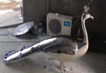 孔雀雕塑廠家定價(jià)，拋光工藝，不銹鋼孔雀雕塑制作廠家