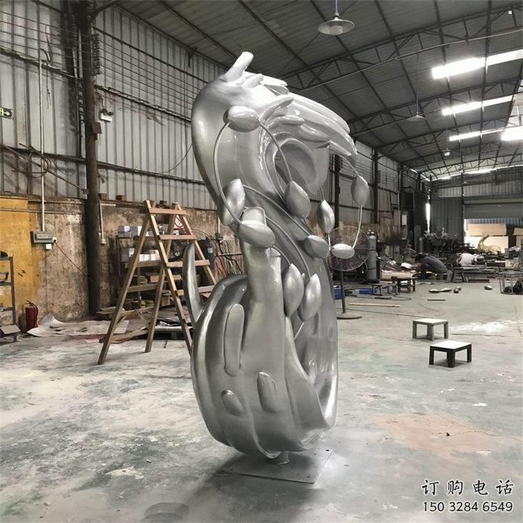農(nóng)村海浪雕塑，鏤空景觀雕塑，抽象效果
