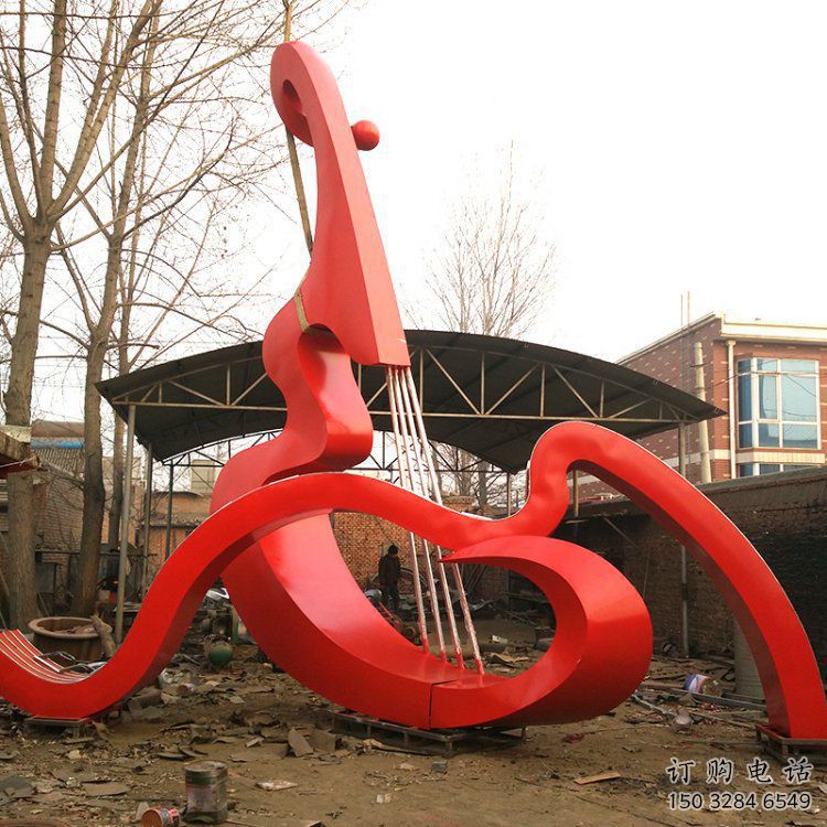 大提琴雕塑供求，抽象雕塑，不銹鋼大提琴雕塑優(yōu)選