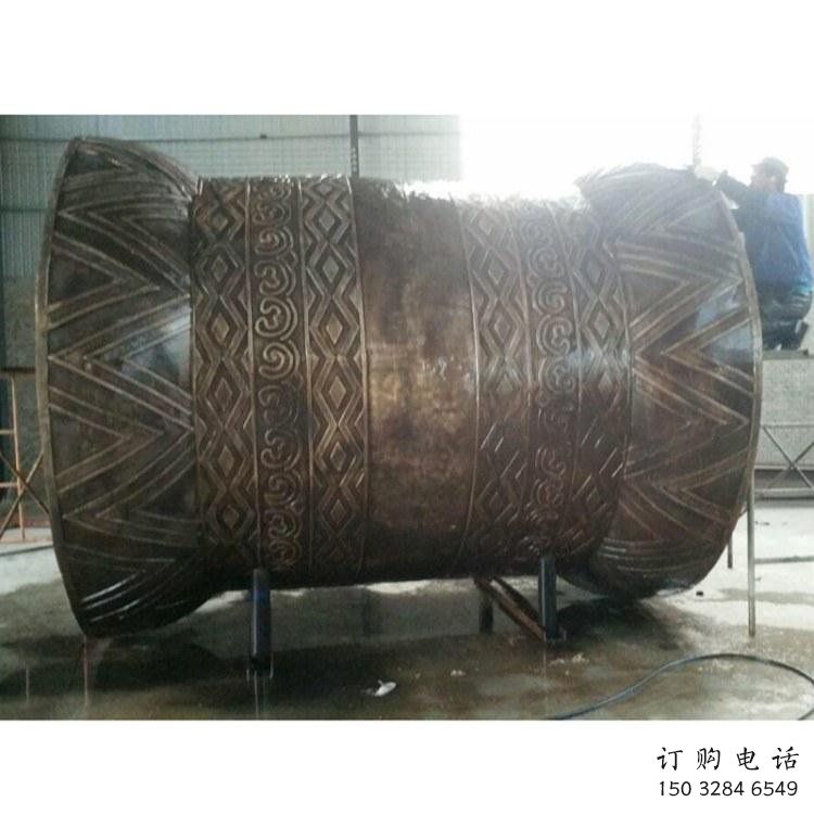 銅鼓雕塑批發(fā)，廣場(chǎng)系列，商場(chǎng)銅鼓雕塑供需