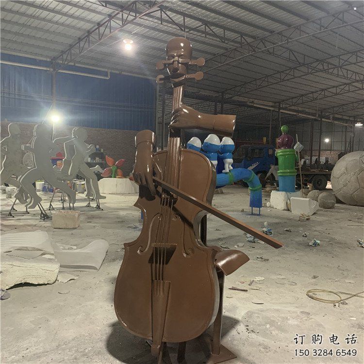 提琴雕塑標(biāo)準(zhǔn)，景觀雕塑，不銹鋼提琴雕塑提供