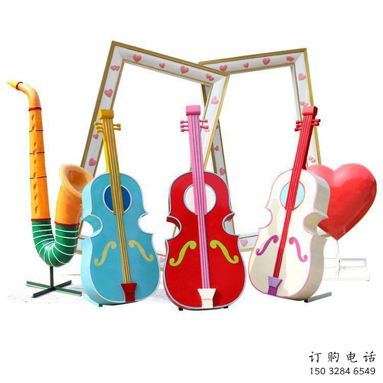 提琴雕塑點擊，陸地擺件，不銹鋼提琴雕塑預(yù)定