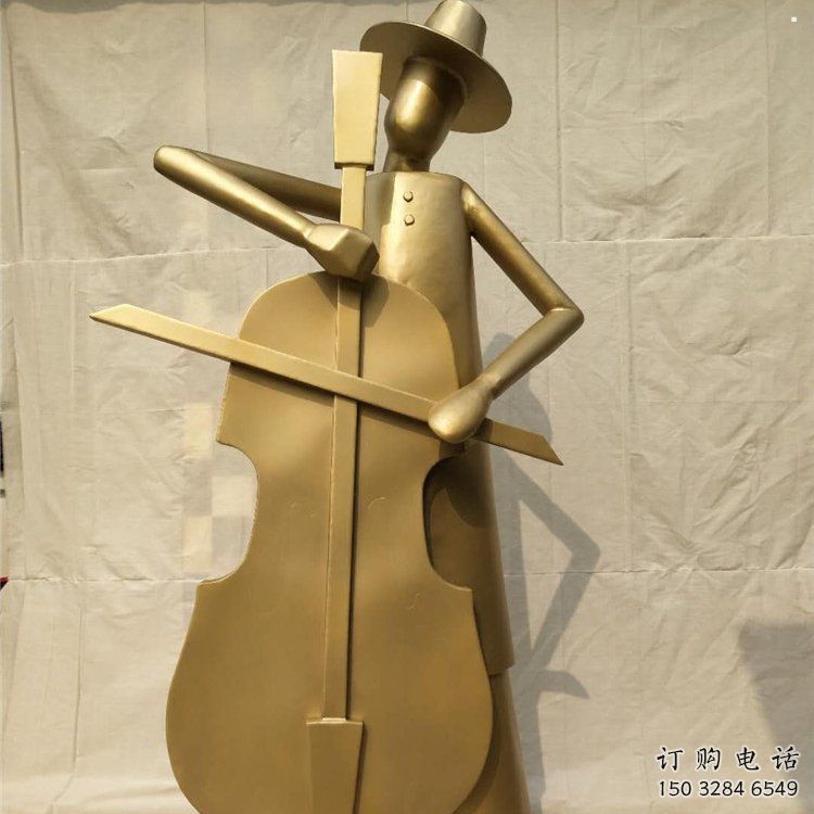 提琴雕塑定制，村標(biāo)概念，不銹鋼提琴雕塑預(yù)定
