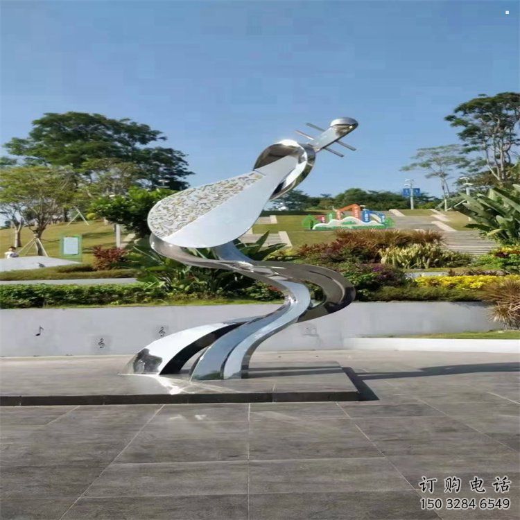 提琴雕塑制作，公園小品，不銹鋼提琴雕塑優(yōu)選