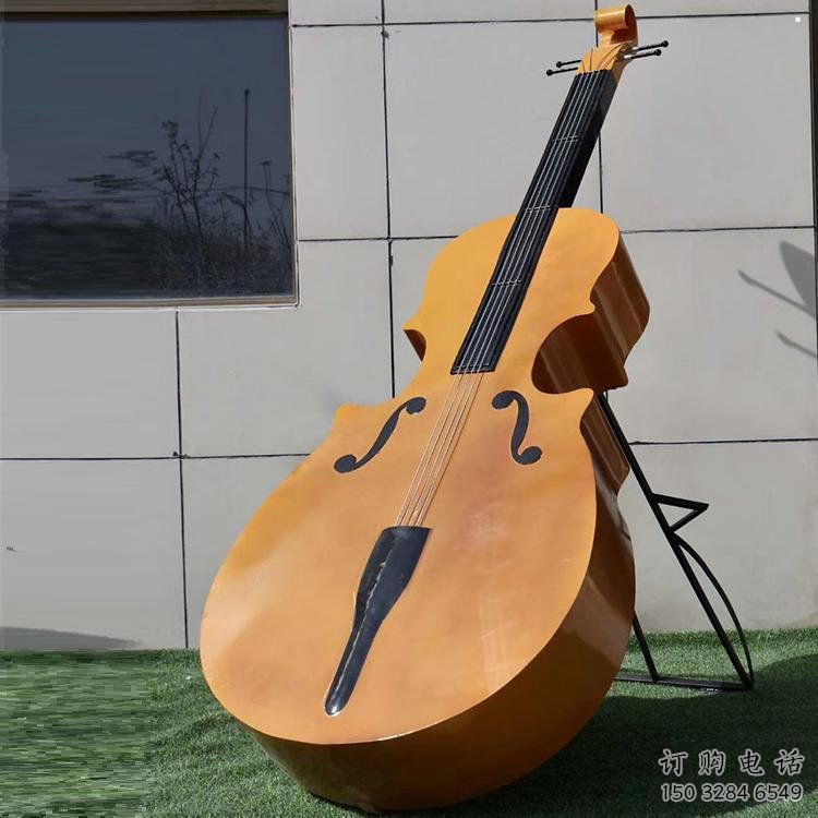 小提琴雕塑定做，標(biāo)識(shí)雕塑，不銹鋼小提琴雕塑選定