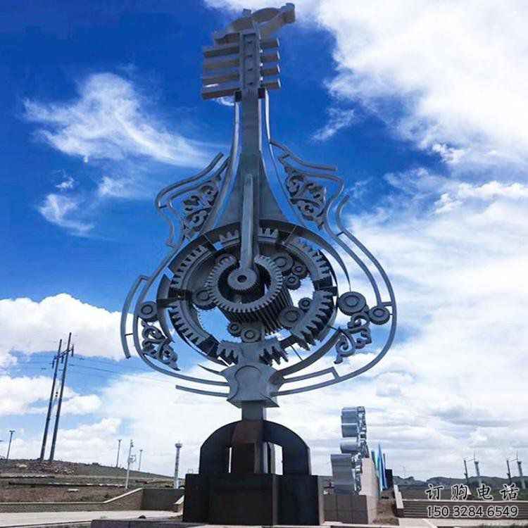 小提琴雕塑展品，公園小品，不銹鋼小提琴雕塑生產(chǎn)商