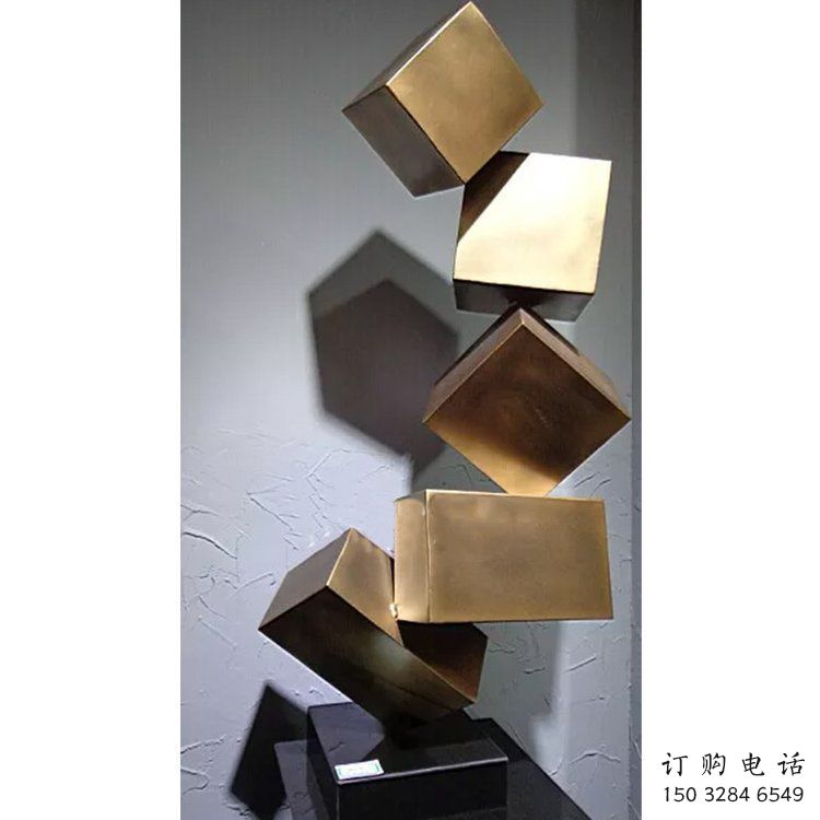 幾何體雕塑承接，村標(biāo)概念，不銹鋼幾何體雕塑供需