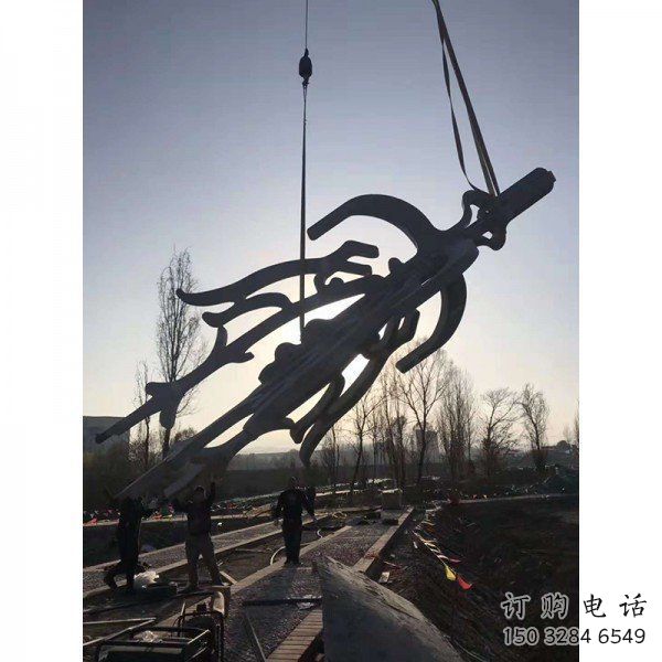 水景漢字雕塑 水景漢字雕塑