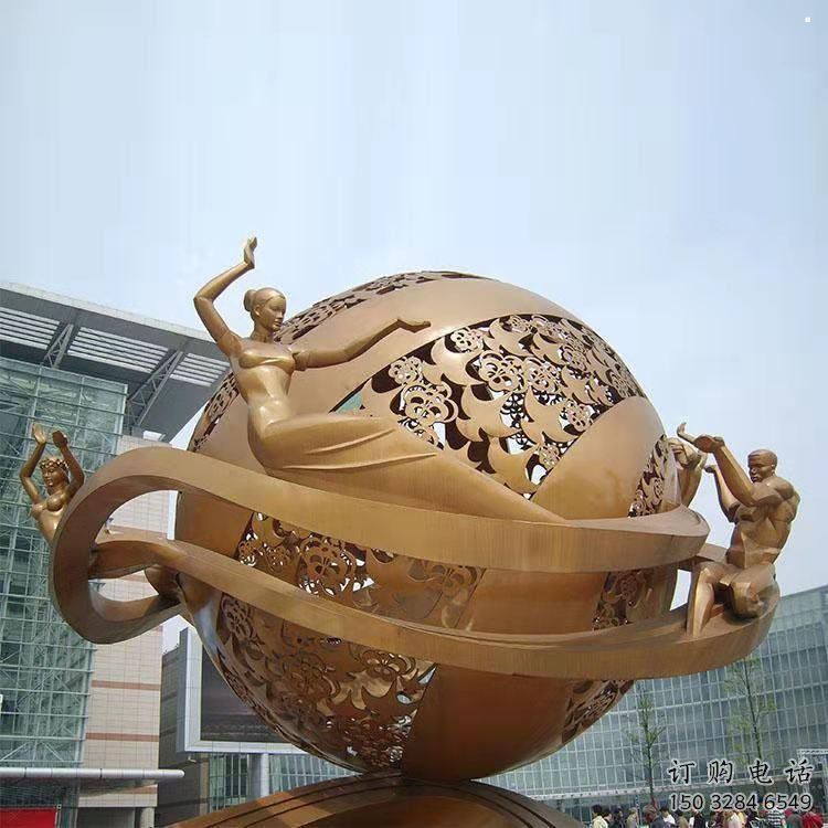 鏤空球雕塑供給，景觀雕塑，烤漆鏤空球雕塑選定