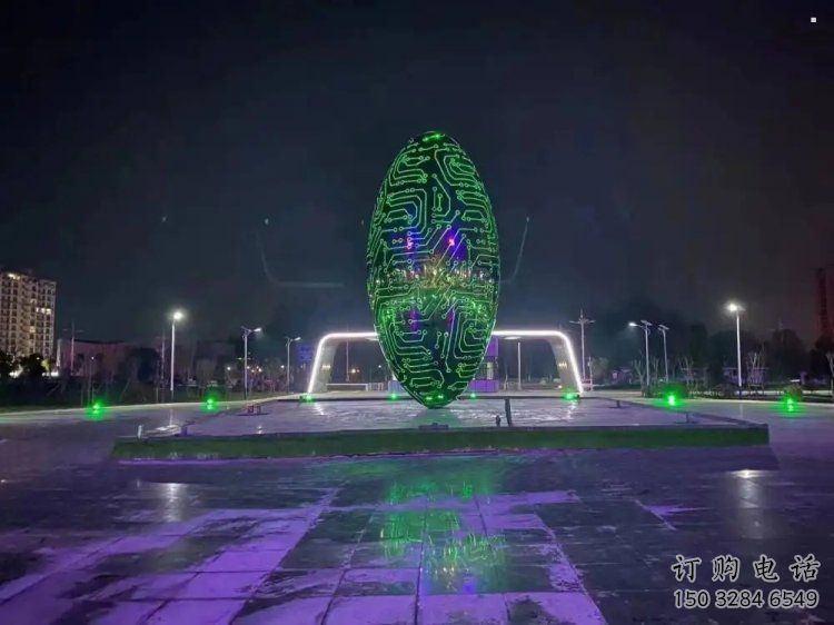 燈光球雕塑供需，多彩藝術(shù)，不銹鋼燈光球雕塑制造商