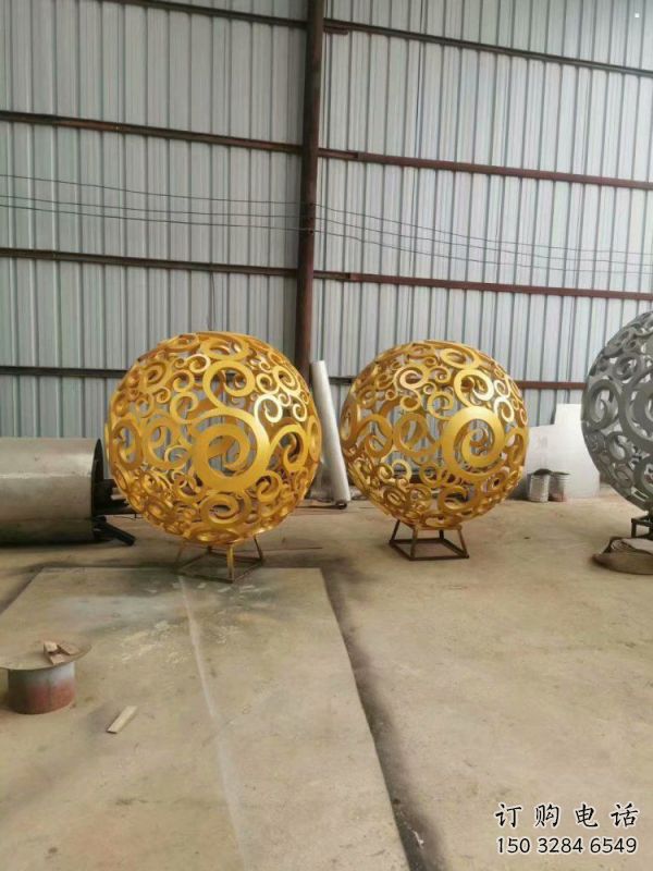 燈光球雕塑制作，美陳雕塑，不銹鋼燈光球雕塑優(yōu)選