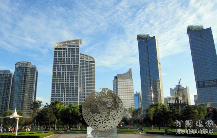 球形雕塑承接，景區(qū)案例，景觀鏤空球形雕塑定制廠家
