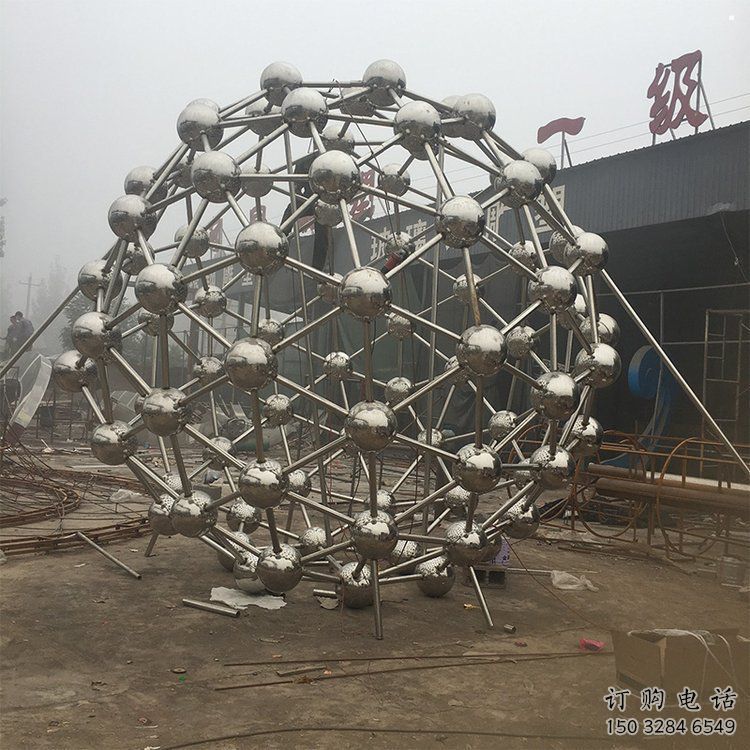 星球雕塑生產(chǎn)商，小區(qū)雕塑，不銹鋼星球雕塑展品