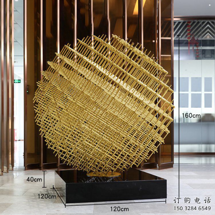 鏤空球雕塑定做，廣場(chǎng)系列，異形鏤空球雕塑制作